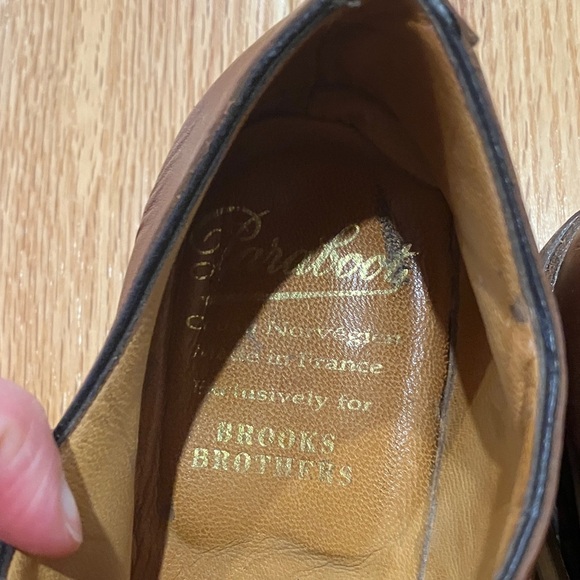 Paraboot Brooks Brothers Classic Brown Leather Men's Shoes - Picture 2 of 8